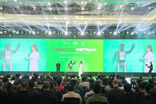 “2025年越南国际半导体展览会——SemiExpo Vietnam 2025”开幕式现场。（图片来源：NIC）