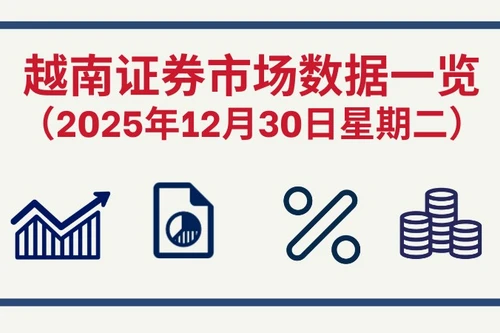 12月30日越南证券市场数据一览 【图表新闻】