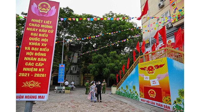 热闹非凡越南换届选举日（组图） ảnh 2
