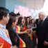1月24日，德国总统弗兰克-瓦尔特·施泰因迈尔前来造访越德大学。（图片来源：越通社）