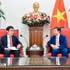 越南外交部副部长吴黎文东盟与东亚经济研究院院长渡边哲也。