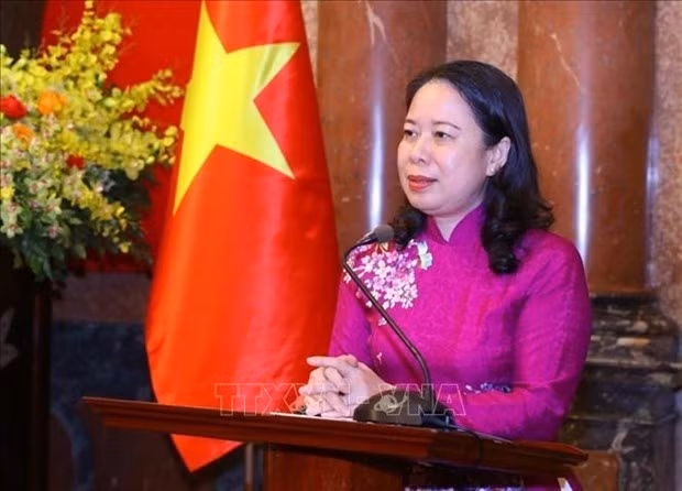 越南国家副主席武氏映春。（图片来源：越通社）