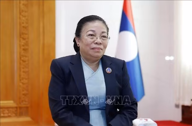 老挝国会常务副主席顺通·赛雅佳。