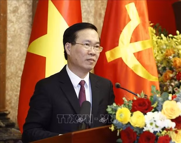 越南国家主席武文赏。（图片来源：越通社）