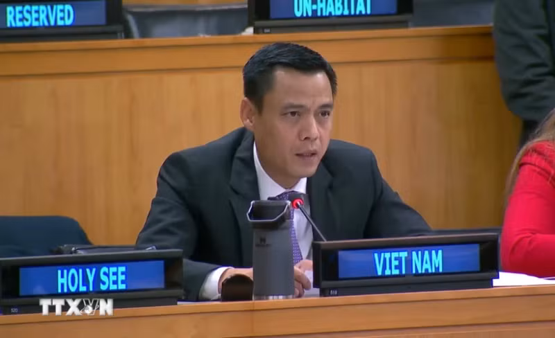 越南常驻联合国代表团团长邓黄江大使。
