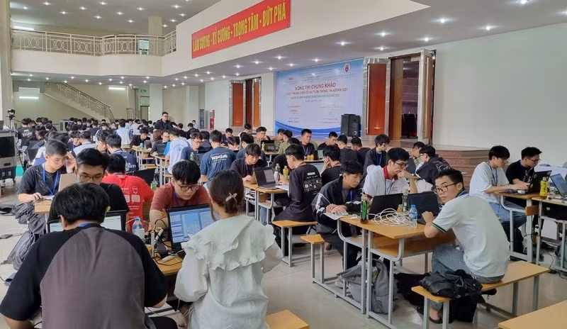 2023年东盟大学生与信息安全竞赛的参赛队。