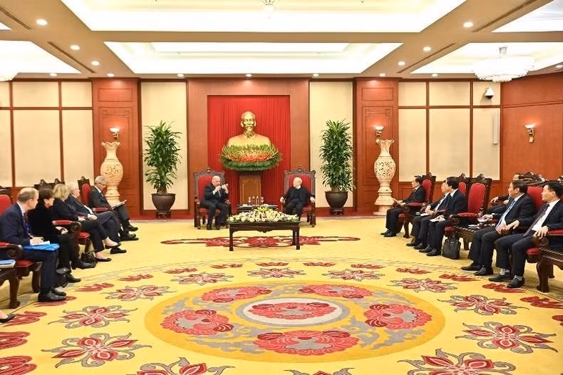 会见场景。