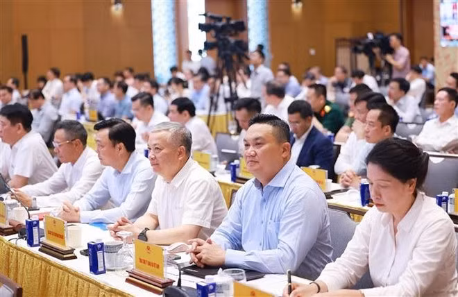 出席会议的代表们。(图片来源:越通社) 出席会议的代表们。(图片来源:越通社)