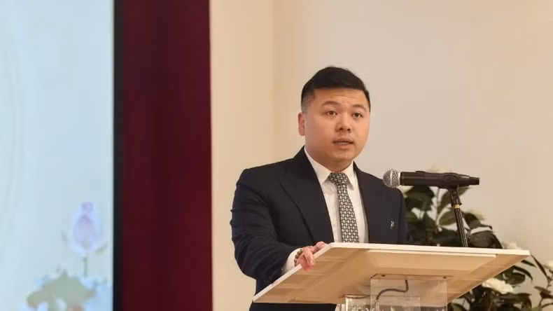 越南旅法学生青年学生会主席阮潘宝瑞。