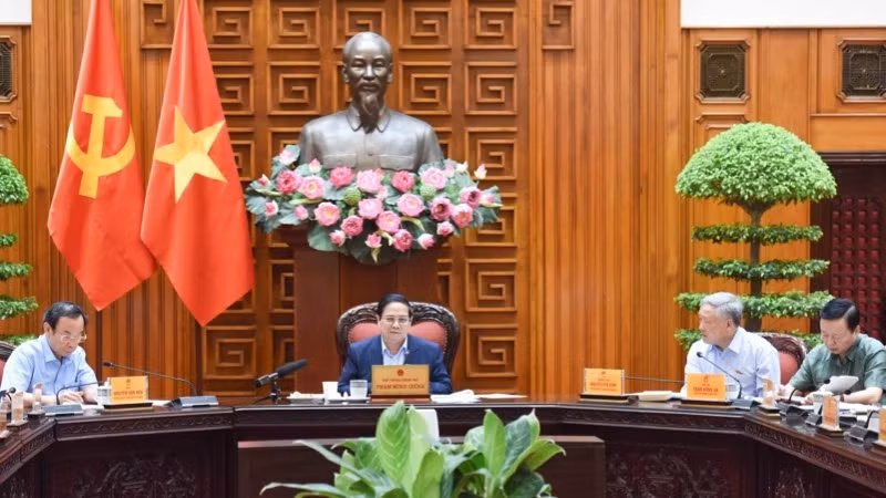 范明正总理在会上致辞。