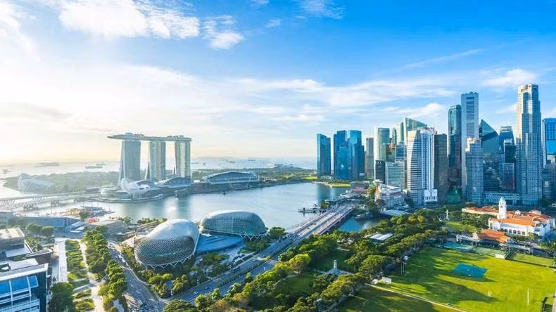 到2025年，越南将在北部、南部与中部重点经济区建成多个智慧城市群。图为新加坡的一角。