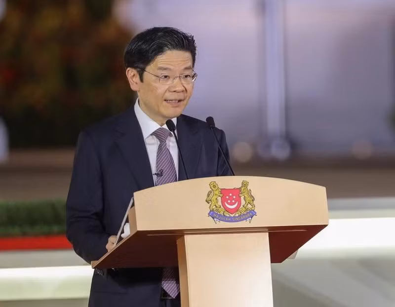 新加坡总理黄循财。（图片来源：新华社/越通社）