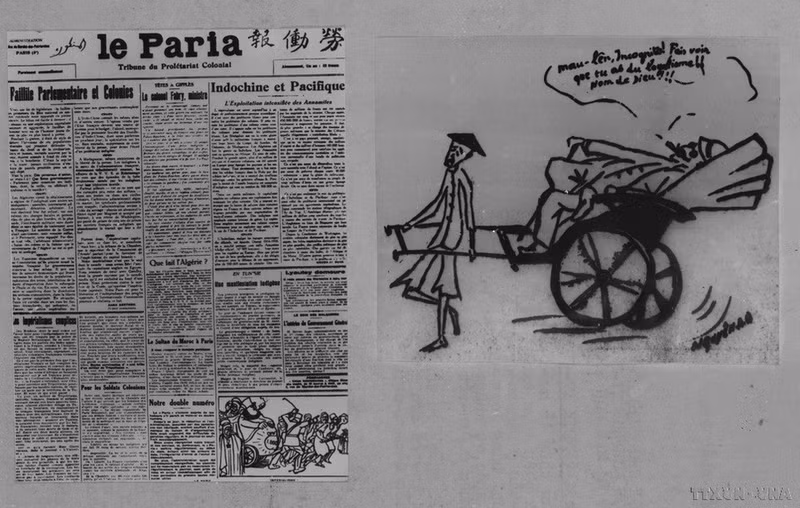 1921年，为团结反殖民的志同道合力量，阮爱国（即后来的胡志明主席）与在巴黎的其他亚洲革命者共同创立了‘殖民地联盟’。作为该组织的舆论阵地，他们创办了《劳苦人报》（Le Paria），由阮爱国亲自担任主编、记者和主要编辑。《劳苦人报》于1922年至1924年在巴黎出版，呼吁并组织被压迫民族崛起，争取民族独立。