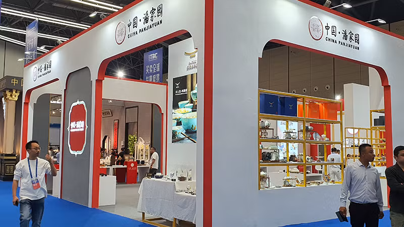 中国展区一角。 中国展区一角。