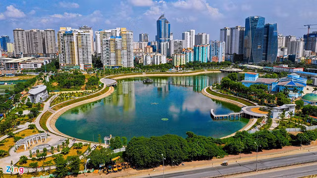 高空俯瞰河内的河流和湖泊（组图） ảnh 10