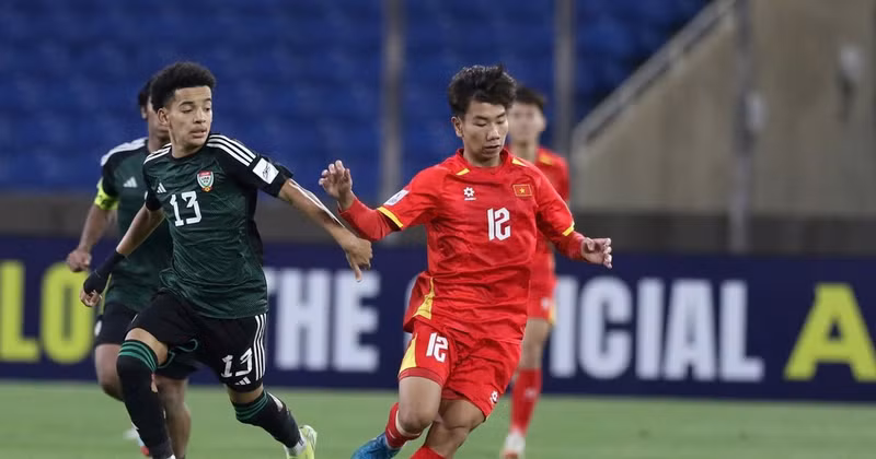 越南U17队与阿联酋U17队以1比1握手言和。