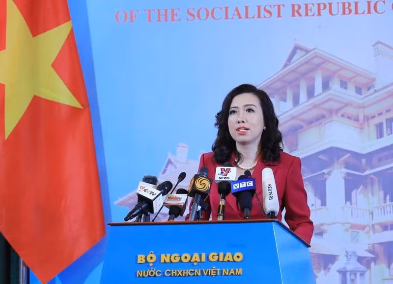 越南外交部发言人黎氏秋姮。（图片来源：越通社）