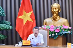 越南政府总理黎明兴发表讲话。（青江 摄）