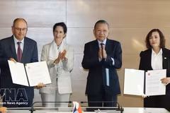越法推动科技与人才培养合作。（图片来源：越通社）