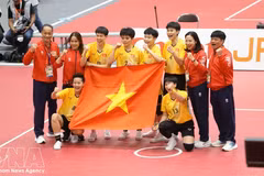 2026年亚运会：女子藤球为越南夺得第三枚金牌。（图片来源：越通社）