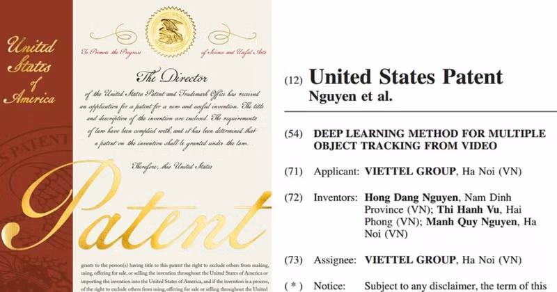 越南军队电信集团（Viettel）旗下数据与人工智能服务中心的“AI追踪”解决方案获得美国专利。