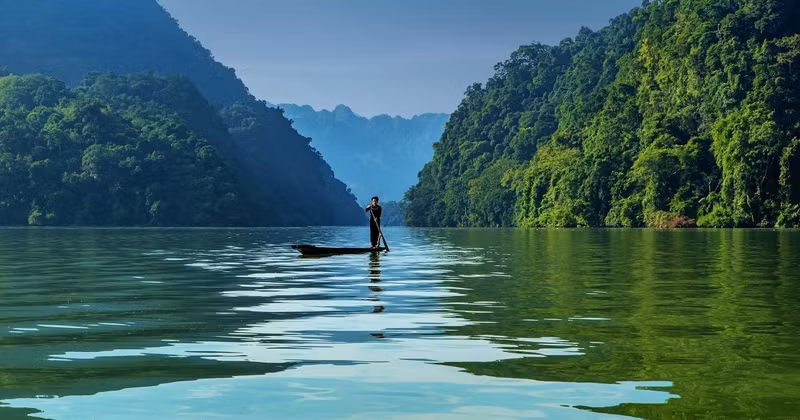 三海湖的美景。