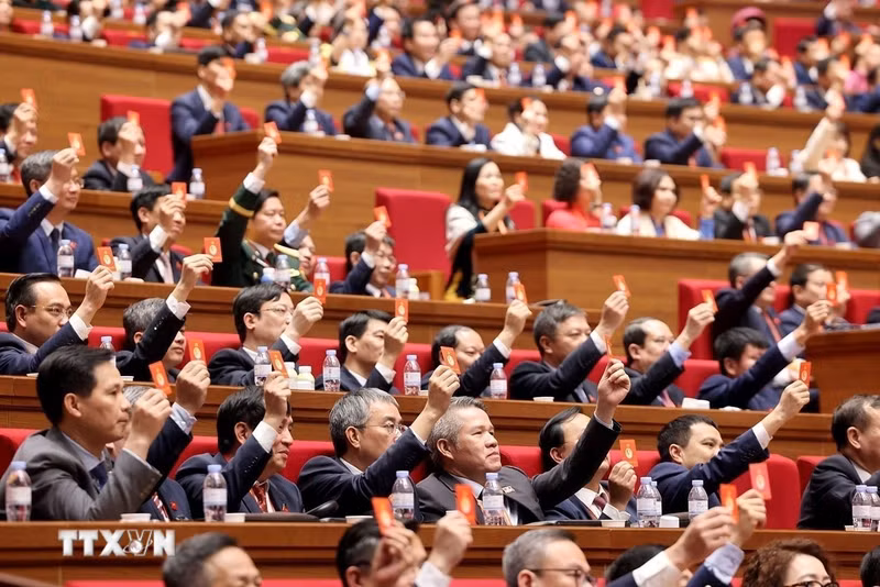 越南共产党第十四次全国代表大会于1月19日至23日举行。（图片来源：越通社）