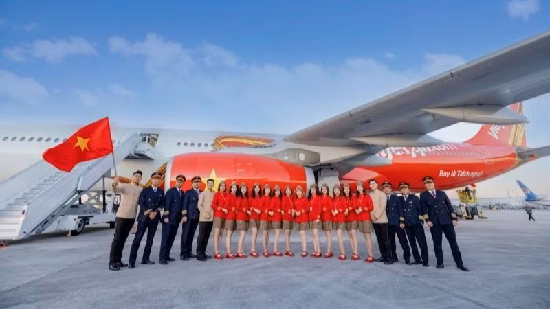 越捷航空迎来新宽体客机 机队规模增至121架。