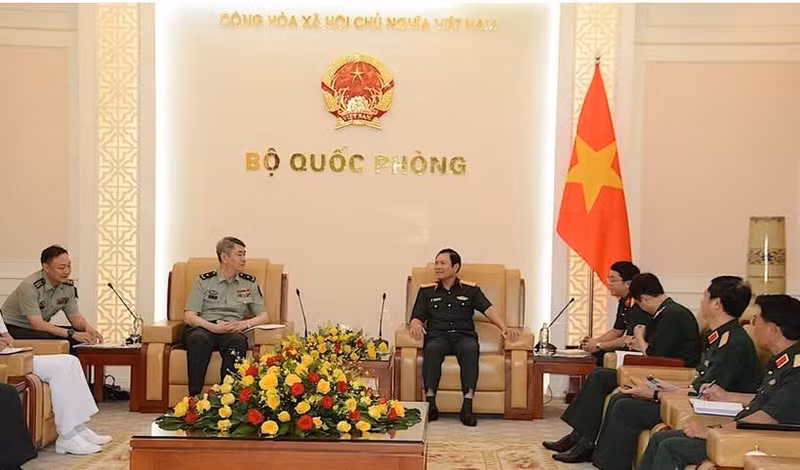 会见场景。