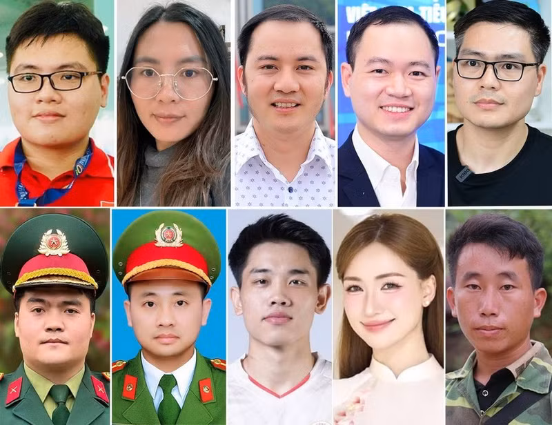 2025年十名越南模范青年名单正式揭晓。