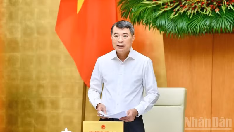 越南政府总理黎明兴发言。（青江 摄）