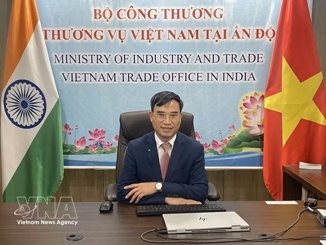 越南驻印度商务参赞裴忠尚。（图片来源：越通社）