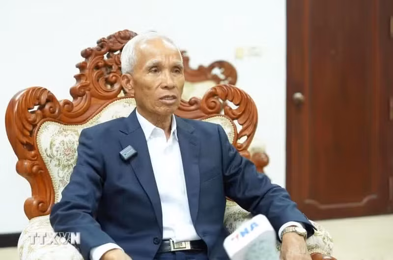 老挝人民革命党中央政治局委员、中央宣训部部长坎潘·培亚冯。（图片来源：越通社）
