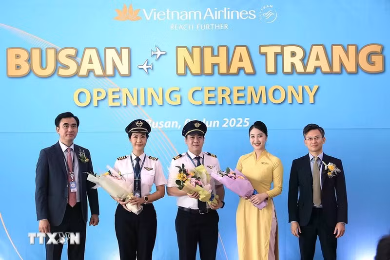 越南航空公司开通釜山—芽庄直飞航线。
