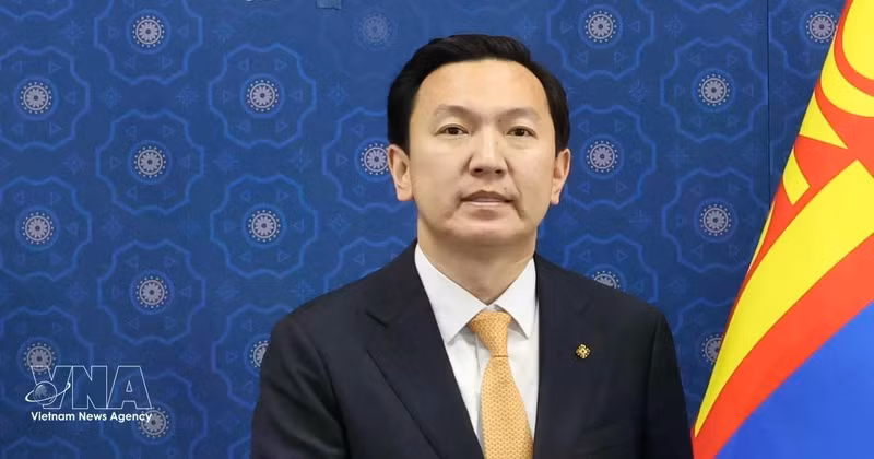 蒙古国总理尼亚木-奥索尔·乌其日勒。（图片来源：越通社）