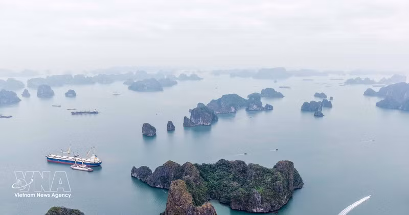 下龙湾美景。（图片来源：越通社）