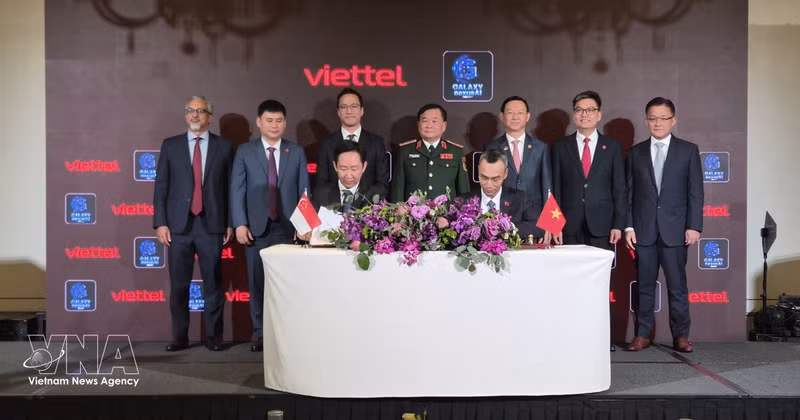 2026年2月4日，越南军队电信工业集团（Viettel）与越南签署合作协议。（图片来源：越通社）