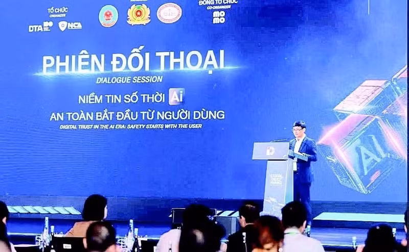 以“在人工智能（AI）时代构建金融数字信任”为主题的2026金融数字信任论坛现场。