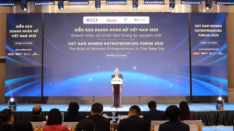 越南与英国联合举办“2025年越南女企业家论坛”。（图片来源：英国驻越南大使馆提供）