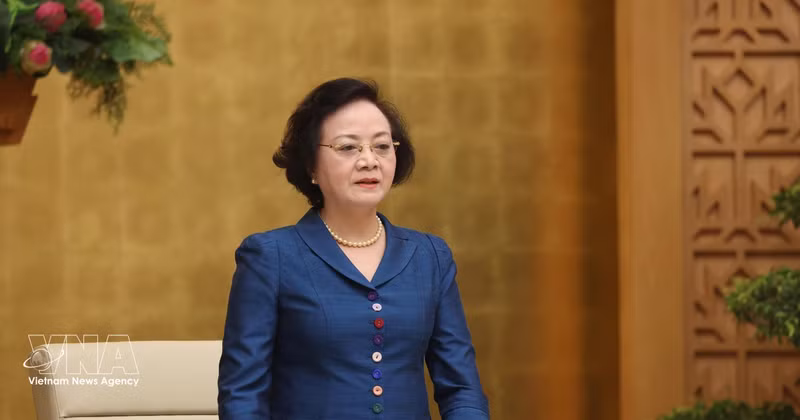 范氏清茶副总理在会上发表讲话。（图片来源：越通社）