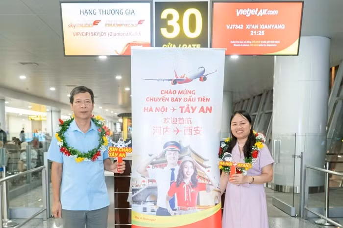 越捷航空开通飞往中国西安新航线。（图片来源：越通社）