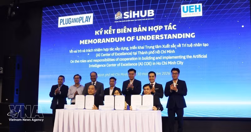 胡志明市携手Plug & Play共建人工智能卓越中心。（图片来源：越通社）