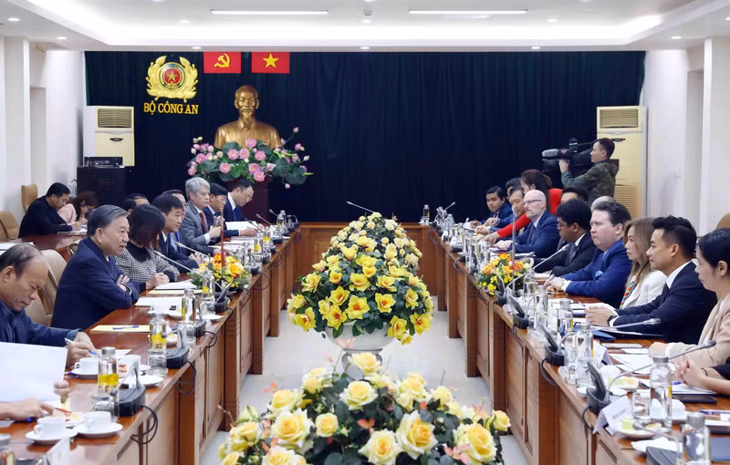 会见场景。（图片来源：越通社）