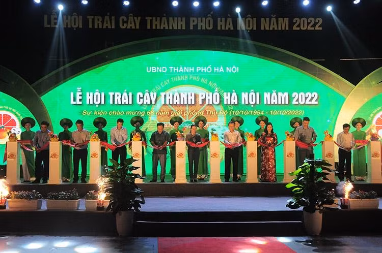 2022年河内市水果节开幕式。