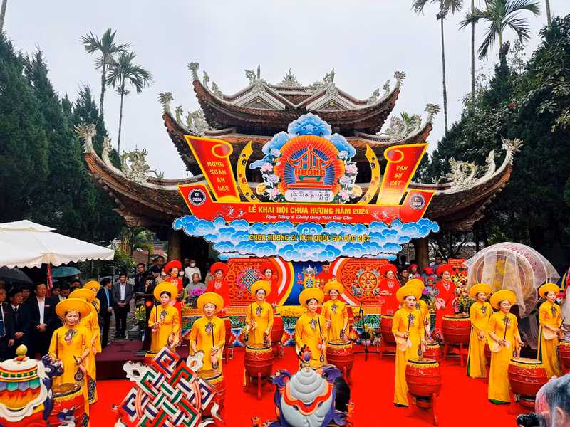2024年香寺庙会的开幕式。