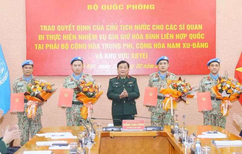 越南增派4名军官参加联合国维和行动。（图片来源：越通社）