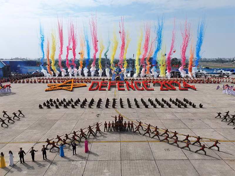 越南国际防务展开幕式。（图片来源：mod.gov.vn）