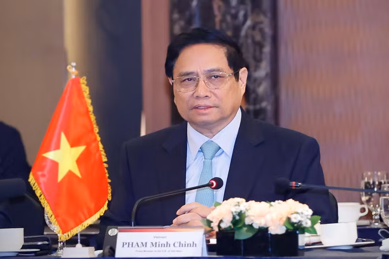 范明正总理在会上发表讲话。（图片来源：VGP）