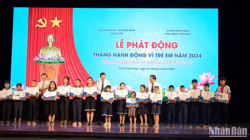 “2024年儿童行动月”启动仪式。