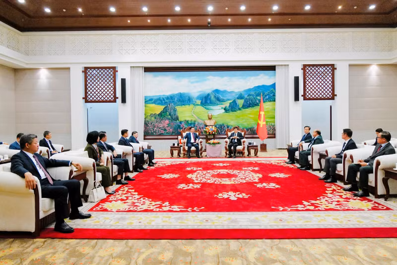 会见场景。